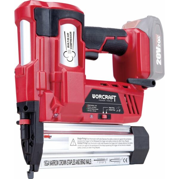 Sponkovačka Worcraft CNS-S20LiH ShareSYS, 20V Li-Ion, , LED sveto, sponky U 32mm, klince T 40mm