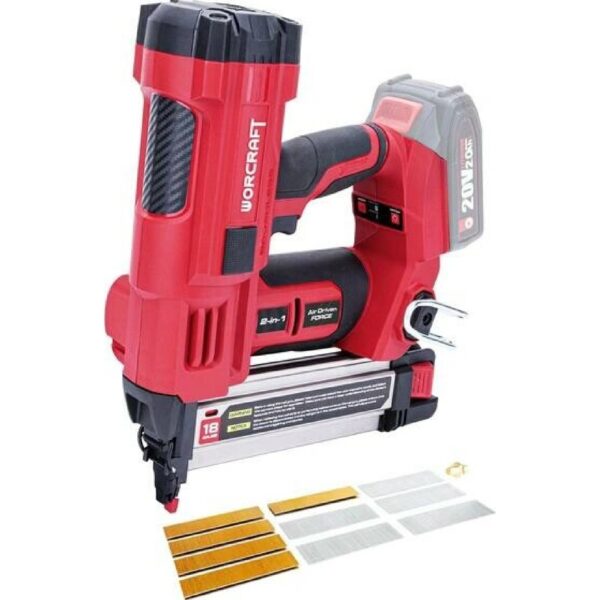 Sponkovačka Worcraft CNS-S20LiB ShareSYS, 20V , sponky U 10-40mm, klince T 20-50mm
